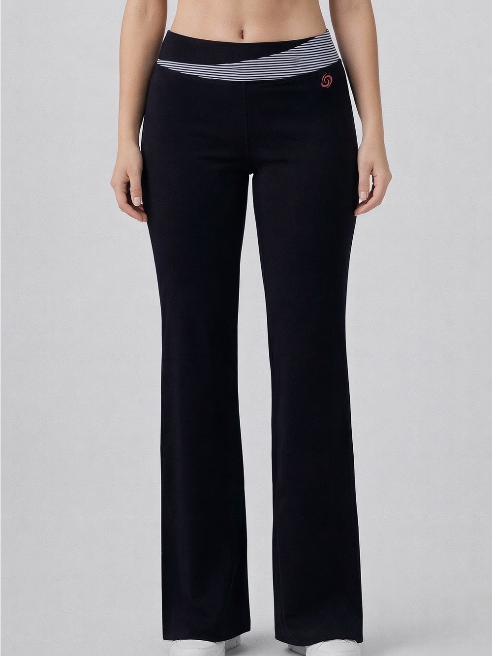 😍CLEARANCE  ACTIVE ZONE Black Leggings White Detail Red Piping 32” Inseam